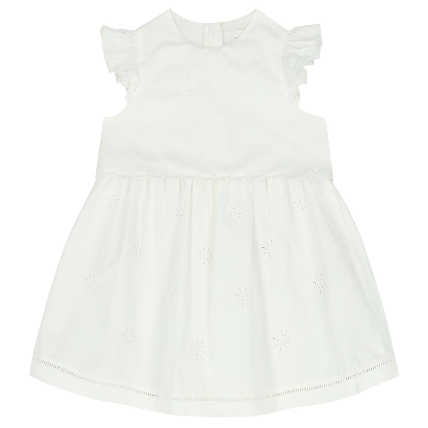 Younger Girls White Logo Dress Set, 1, hi-res image number null
