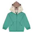 Younger Boys White, Green & Navy Blue Fox Tracksuit ( 3 Piece ), 1, hi-res