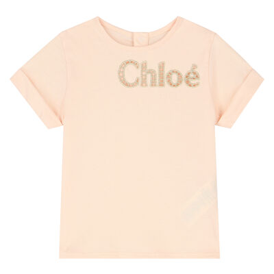 Younger Girls Pink Mini-Me Logo T-Shirt