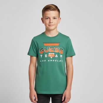 Boys Green Logo T-Shirt