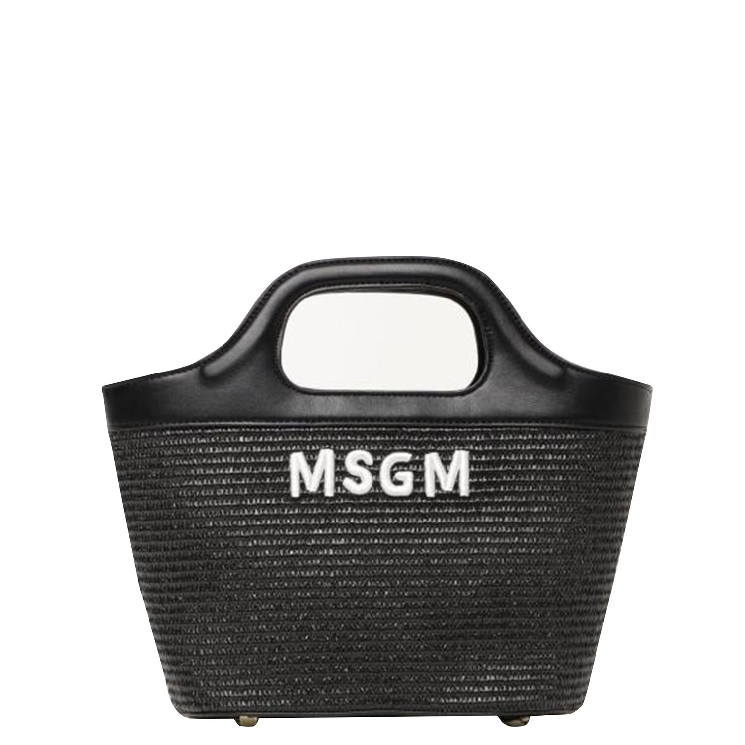 حقيبة يد قش باللون الأسود للبنات, 2, hi-res image number null