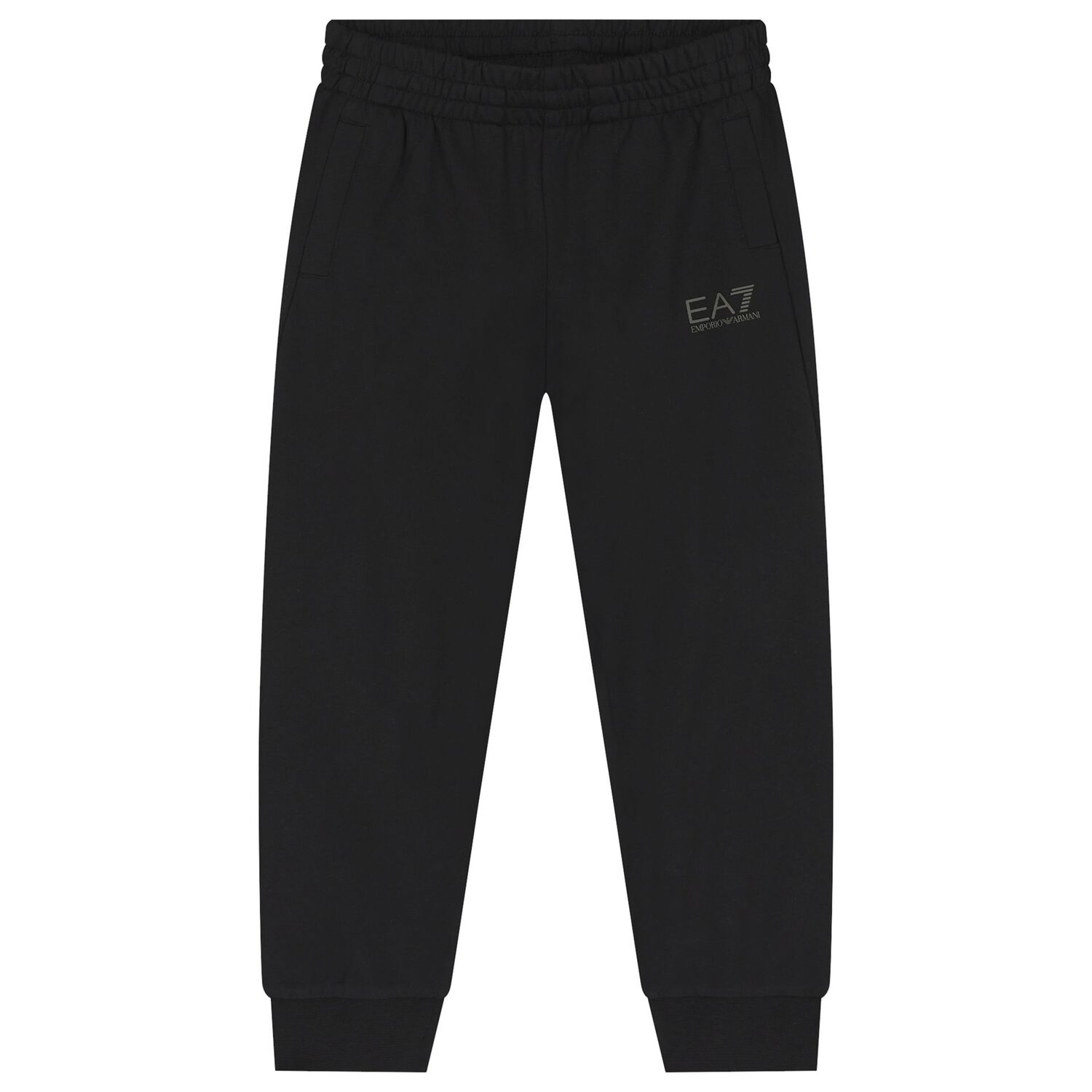 Boys Black Logo Tracksuit , 1, hi-res
