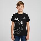 Boys Black Logo T-Shirt, 2, hi-res