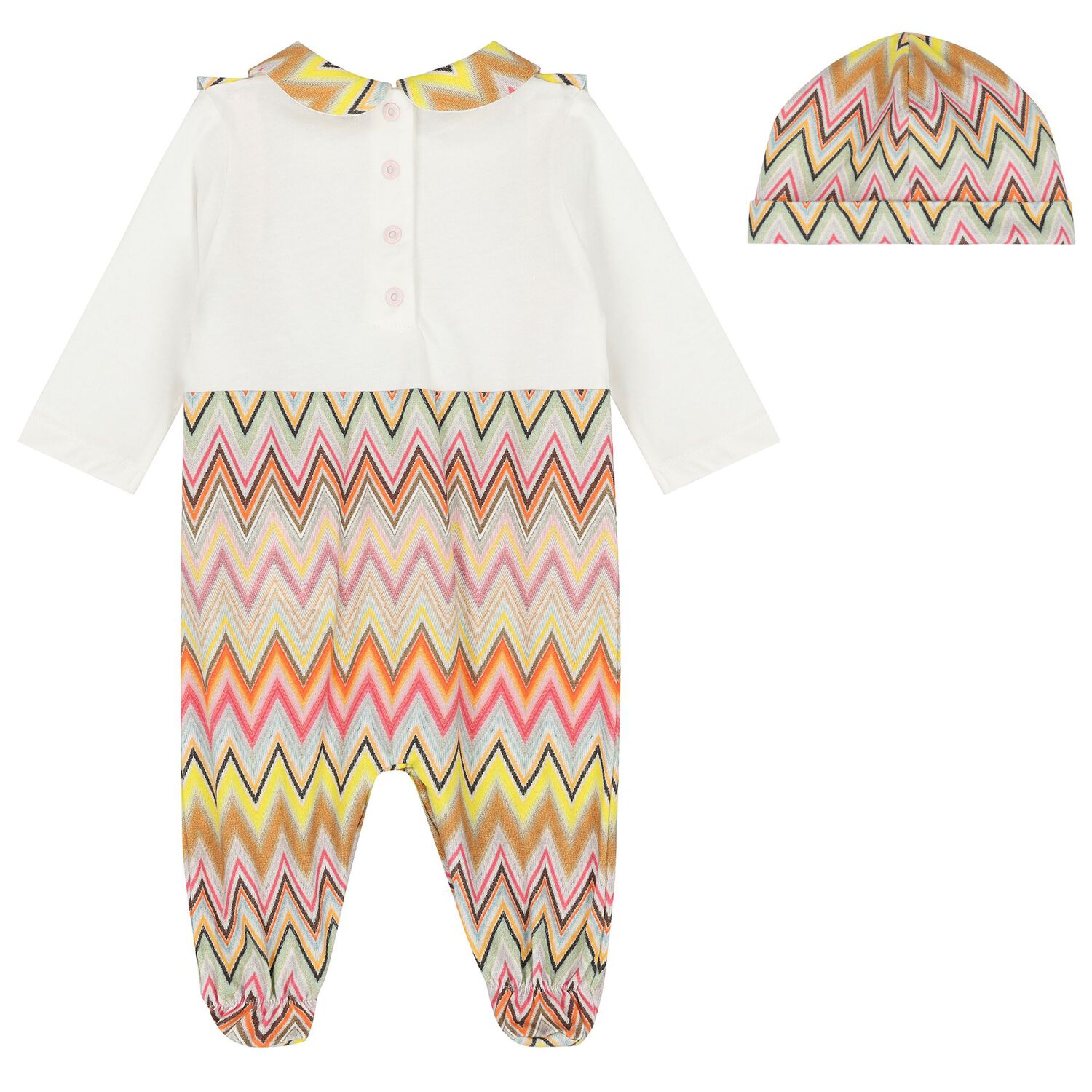 طقم هدايا أفرول بالشعار للبنات باللون الأبيض, 1, hi-res