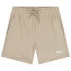 Beige Logo Shorts, 2, hi-res
