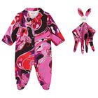 Baby Girls Multi-Coloured Orchidee Babygrow Gift Set, 1, hi-res