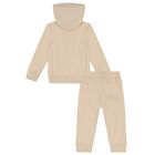 Beige Logo Tracksuit, 1, hi-res