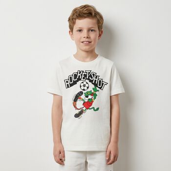 Boys White Logo T-Shirt