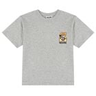 Grey Teddy Bear Logo T-Shirt, 4, hi-res