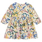 فستان أطفال مع فيونكة باللون البيج للبنات, 1, hi-res