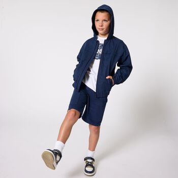 تيشيرت بالشعار تصميم ميني مي باللون الأبيض للأولاد