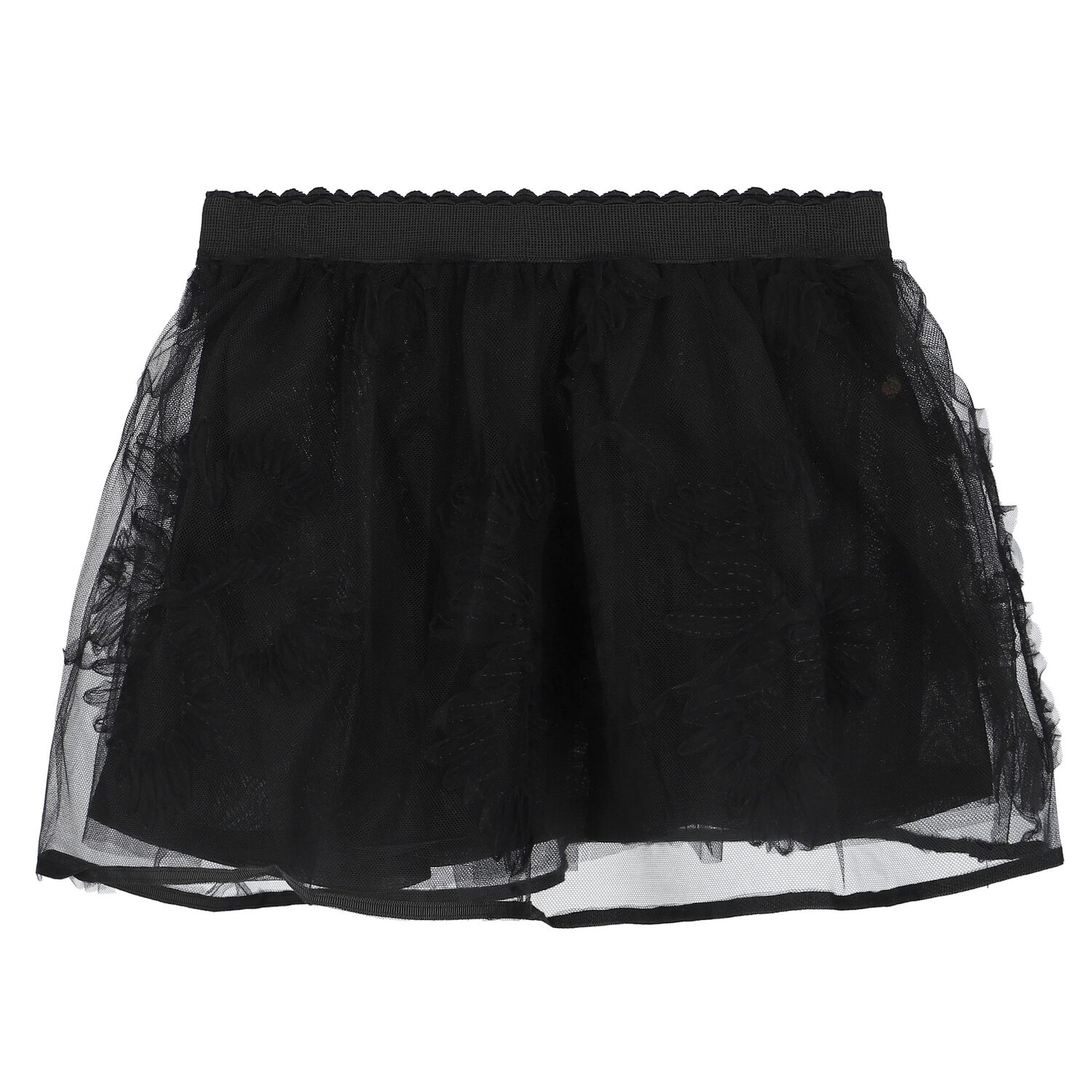 Younger Girls Black Tulle Skirt, 1, hi-res image number null