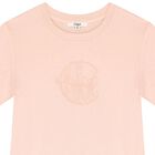 فستان بنات بالشعار باللون الوردي, 1, hi-res