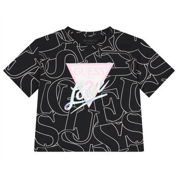 Girls Black Logo T-Shirt