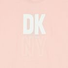 فستان بنات بالشعار باللون الوردي, 1, hi-res