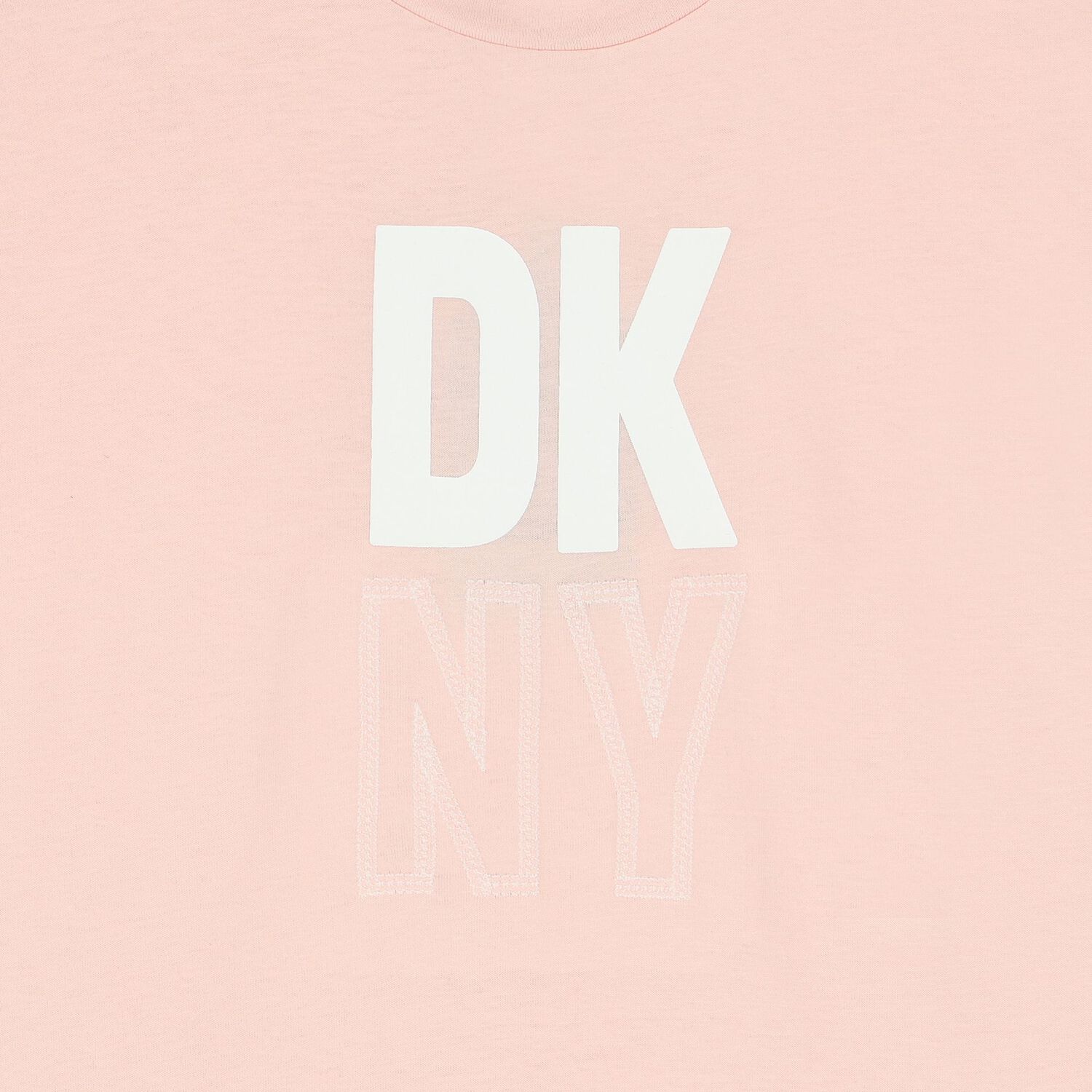 فستان بنات بالشعار باللون الوردي, 1, hi-res