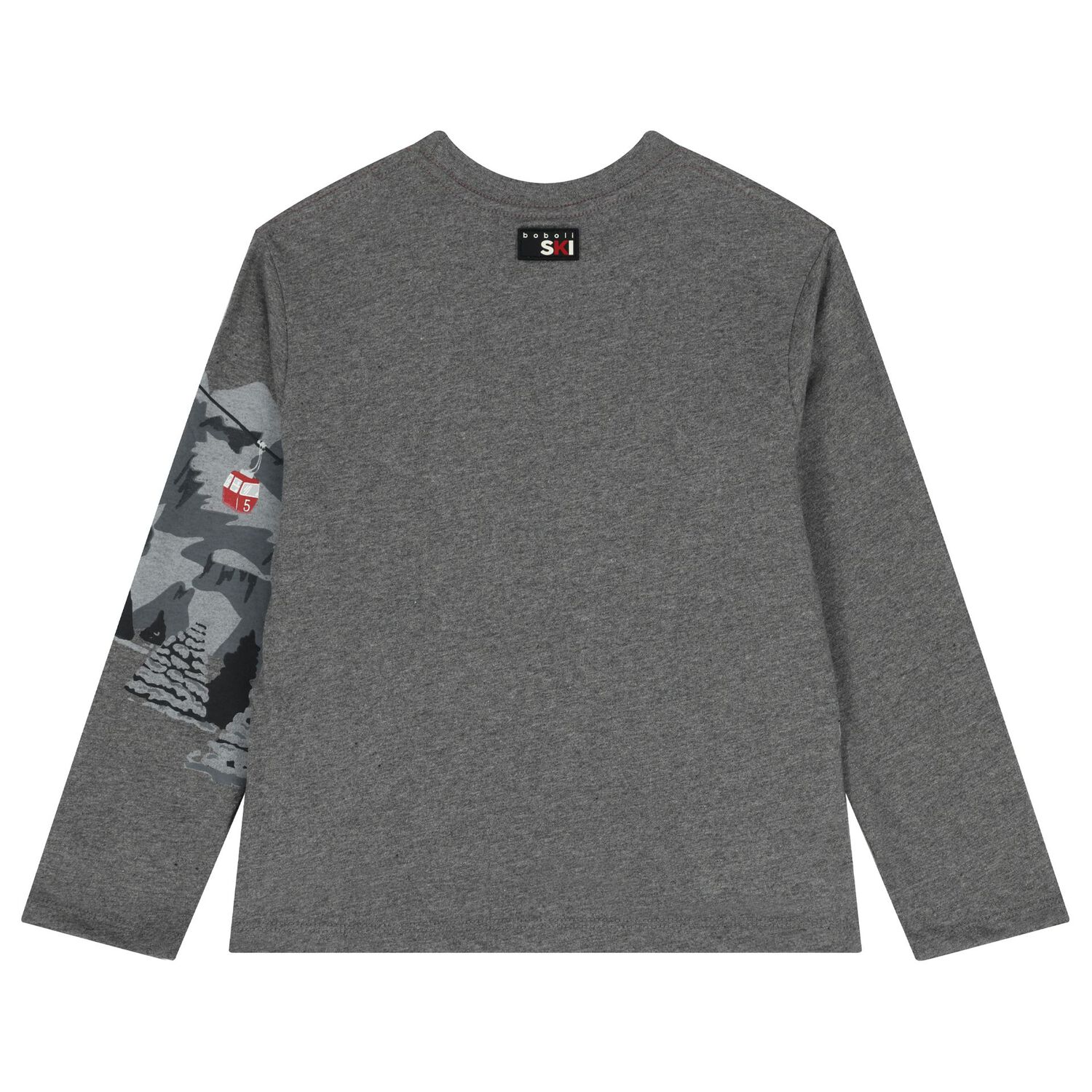 Boys Grey Mountain Long Sleeve Top, 1, hi-res