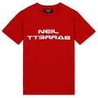 تيشيرت مطبع بالشعار ولادي باللون الاحمر, 1, hi-res