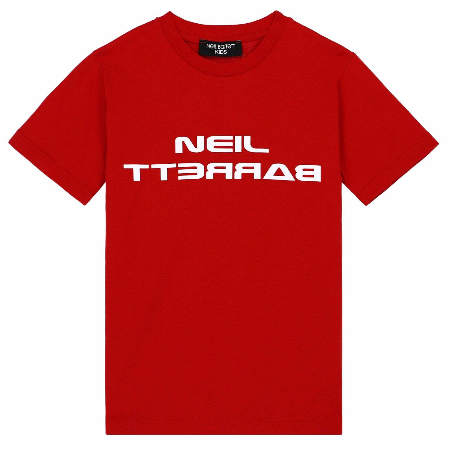 تيشيرت مطبع بالشعار ولادي باللون الاحمر, 1, hi-res