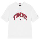 Boys White Logo T-Shirt, 3, hi-res
