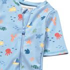 Baby Boys Blue Sun Suit Set, 2, hi-res