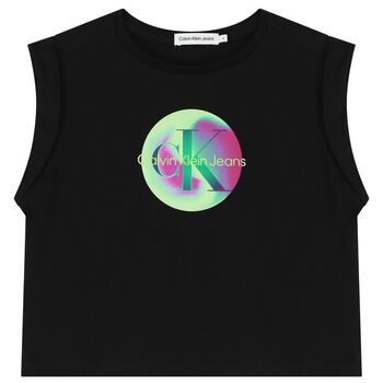 Girls Black Logo T-Shirt