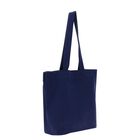 Girls Navy Blue Teddy Bear Logo Tote Bag, 2, hi-res