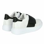 Boys White Logo Trainers, 1, hi-res