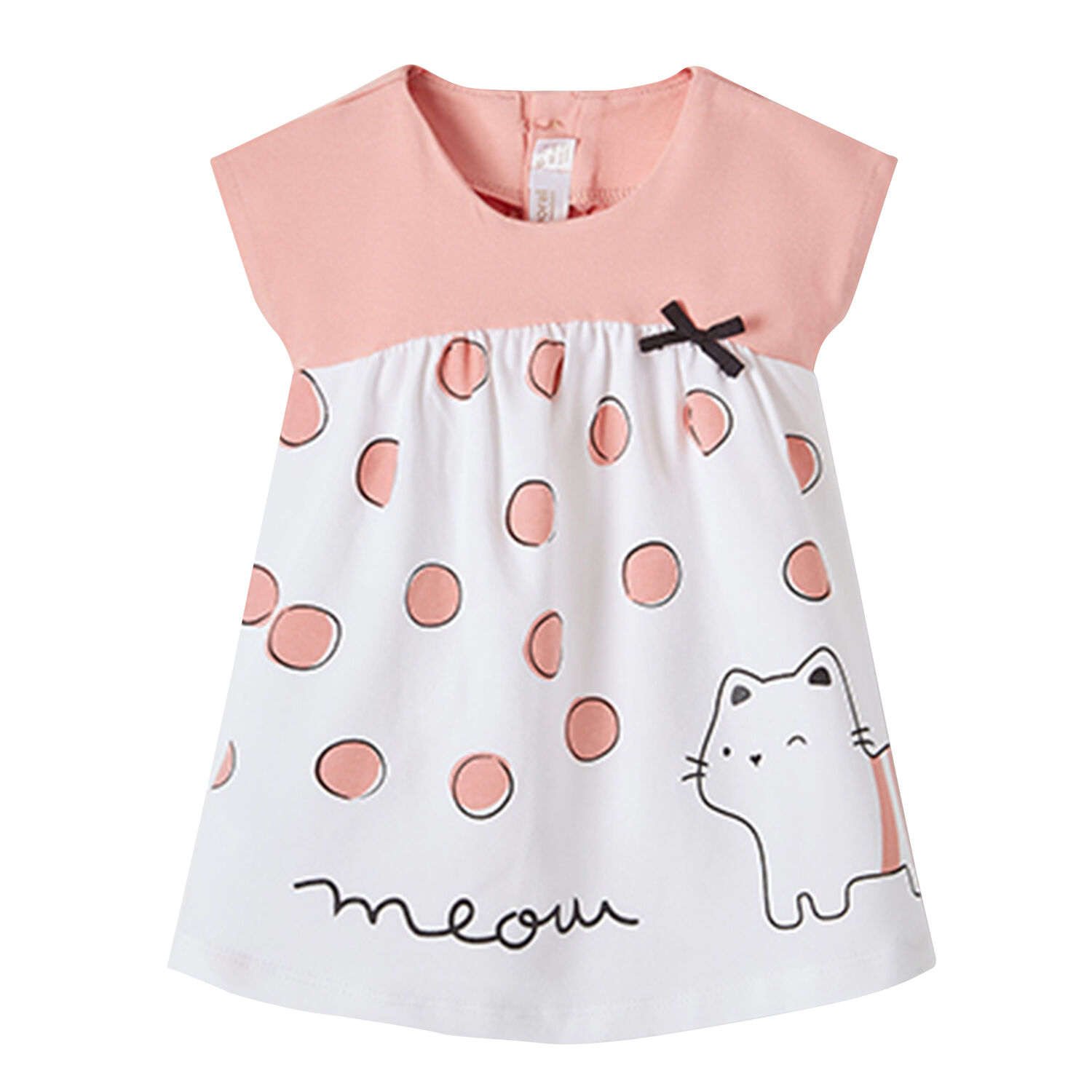 فستان باللون الوردي والأبيض , 1, hi-res