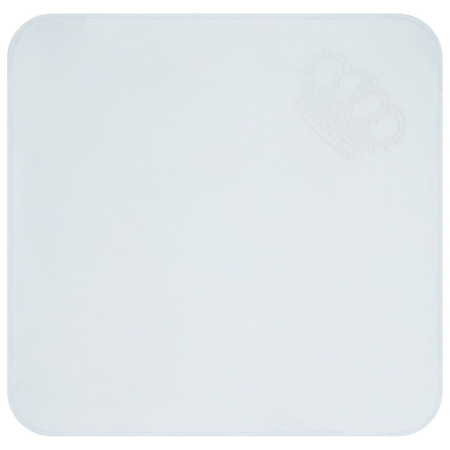 طقم بطانية و قبعة أولاد بشعار تاج باللون الأزرق, 2, hi-res image number null