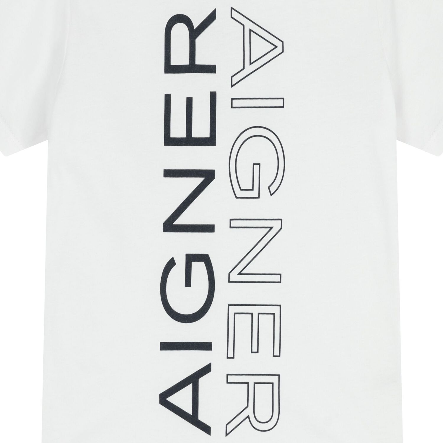 تيشيرت باللون الأبيض للأولاد بشعار, 1, hi-res