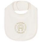 Ivory Logo Babygrow Hat & Bib Gift Set, 1, hi-res