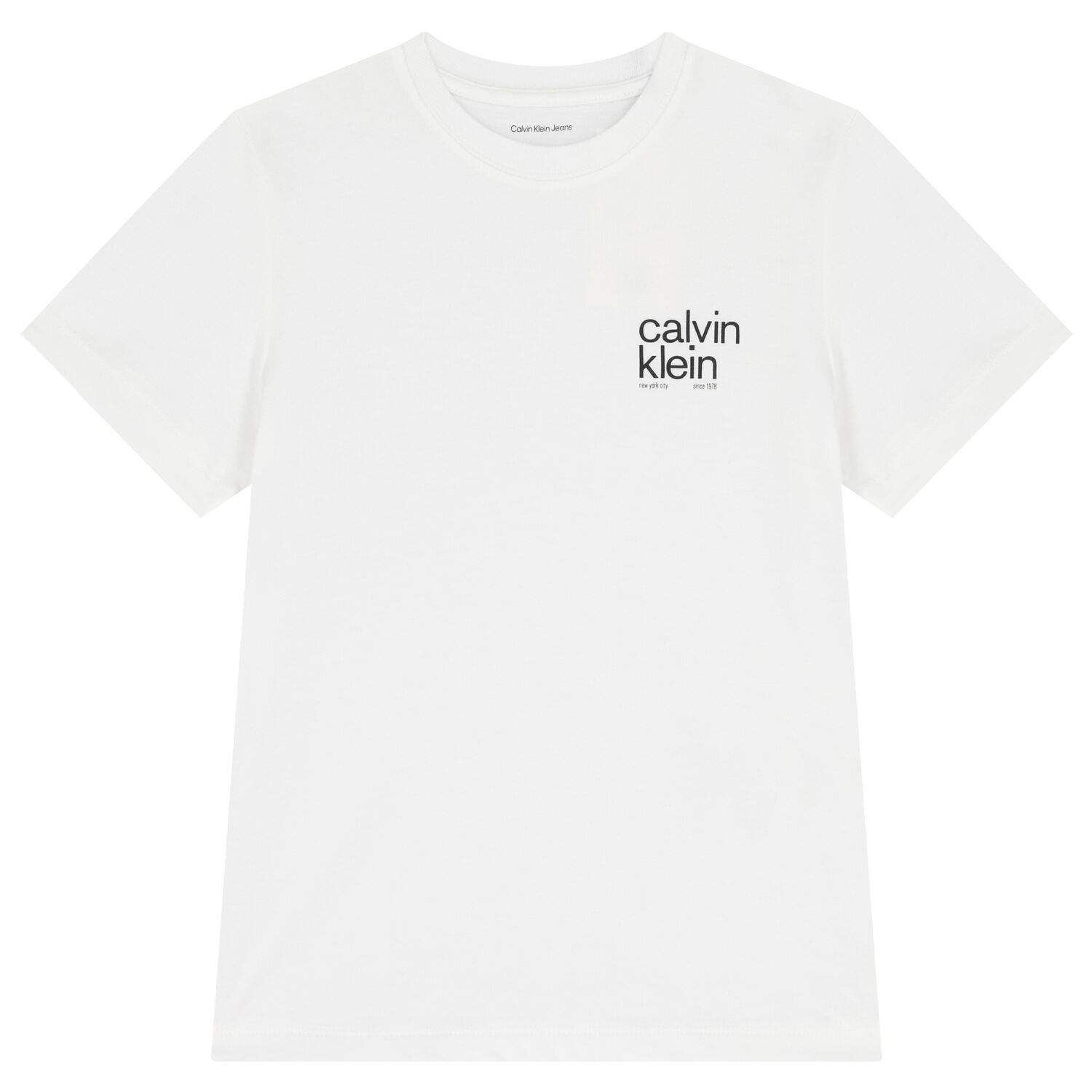 Boys White Logo T-Shirt, 2, hi-res