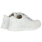 Boys White Logo Trainers, 1, hi-res