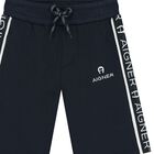 شورت أولاد بالشعار باللون الكحلي, 3, hi-res