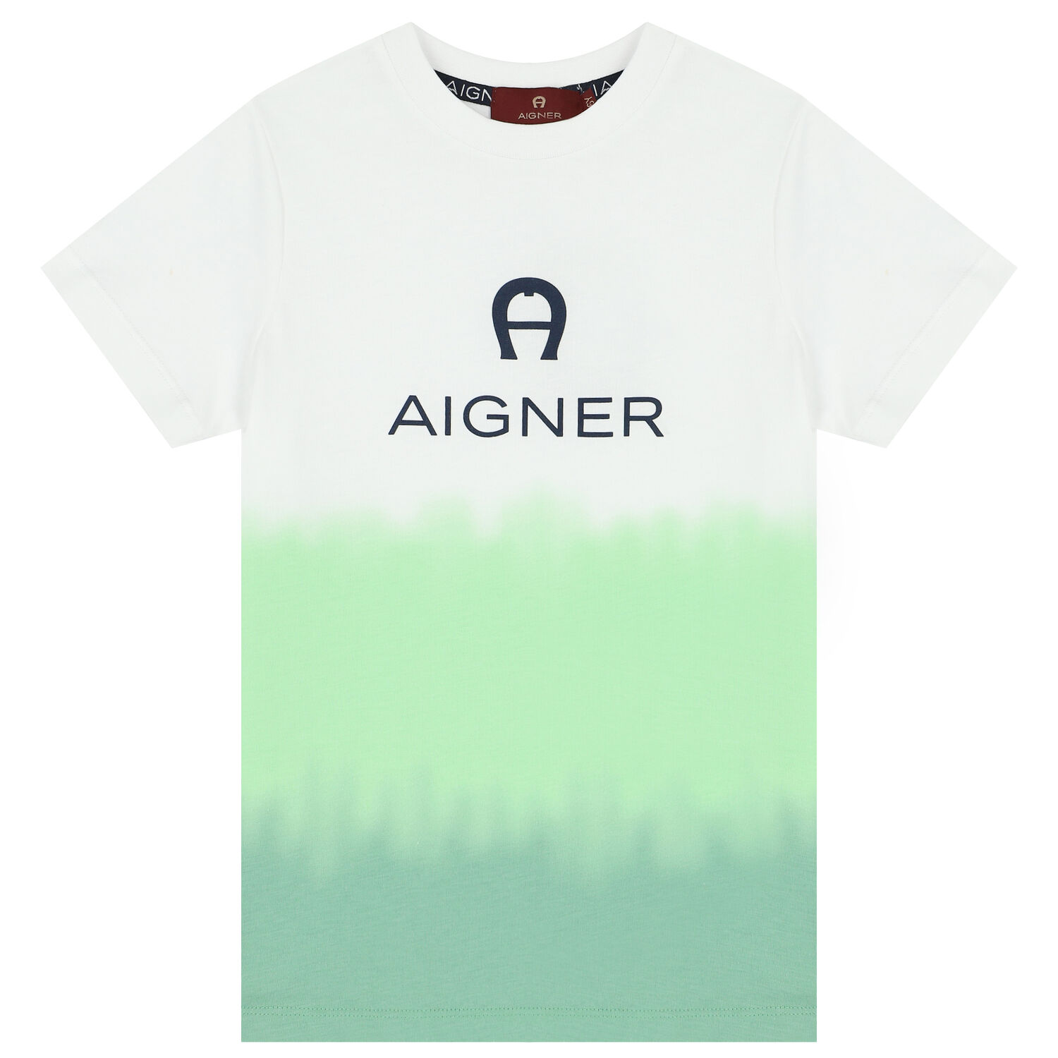 Boys White & Green Logo T-Shirt, 2, hi-res