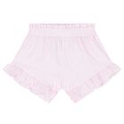 Girls Pink Striped Shorts Set, 1, hi-res