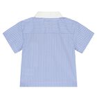 طقم شورت ايكونك كارل باللون الأزرق والأبيض للأولاد, 1, hi-res