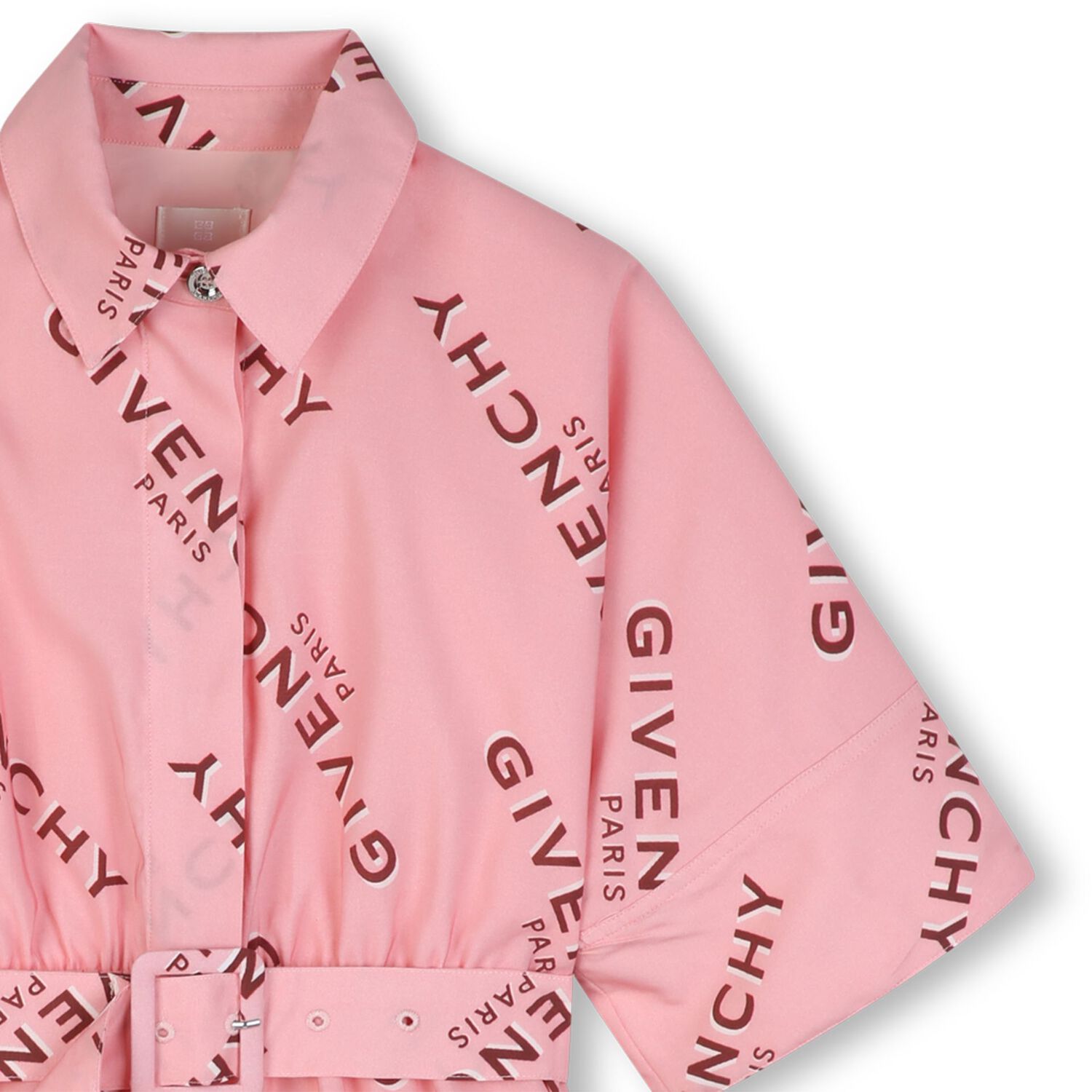 Girls Pink Logo Dress, 1, hi-res