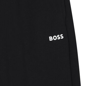 Boys Black Logo Joggers