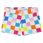 Girls White Logo Top & Shorts Set, 1, hi-res