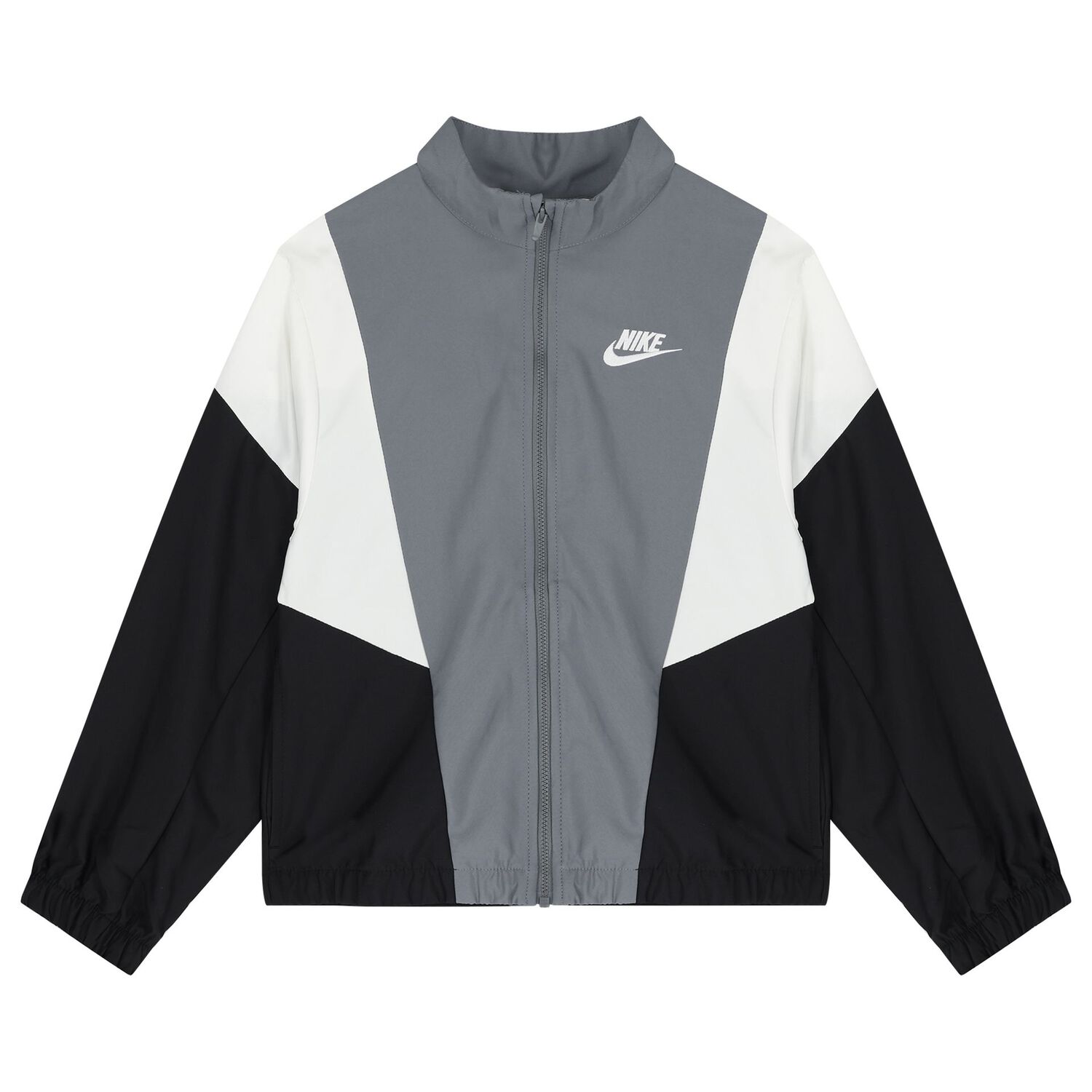 Boys Grey & Black Logo Tracksuit, 1, hi-res