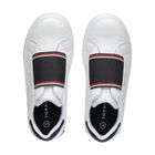 حذاء رياضى بنات بالشعار باللون الأبيض والأزرق, 1, hi-res