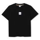 Boys Black Logo T-Shirt, 1, hi-res