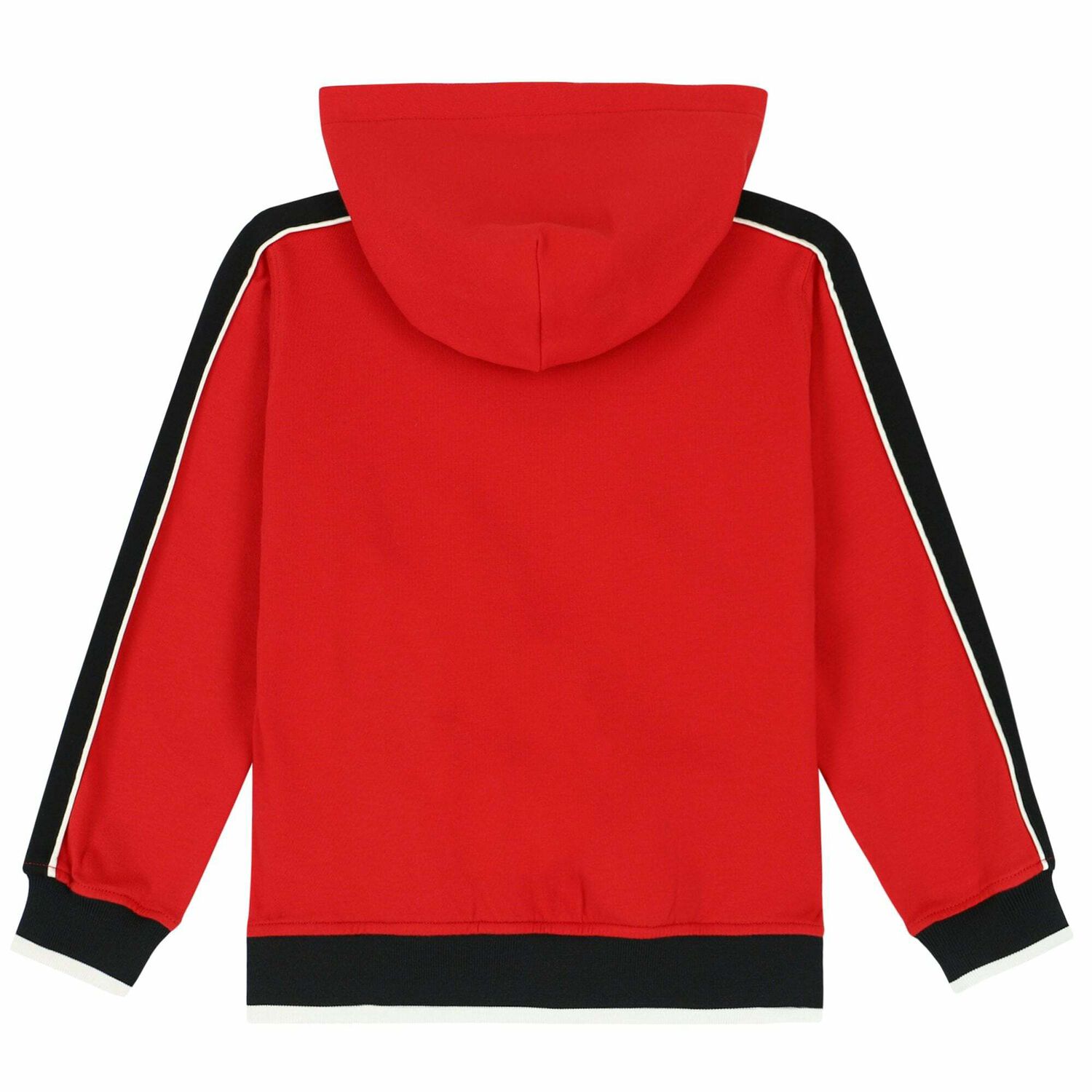 Boys Red Logo Zip Up Top, 1, hi-res