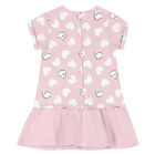 Younger Girls Pink Heart Dress, 1, hi-res