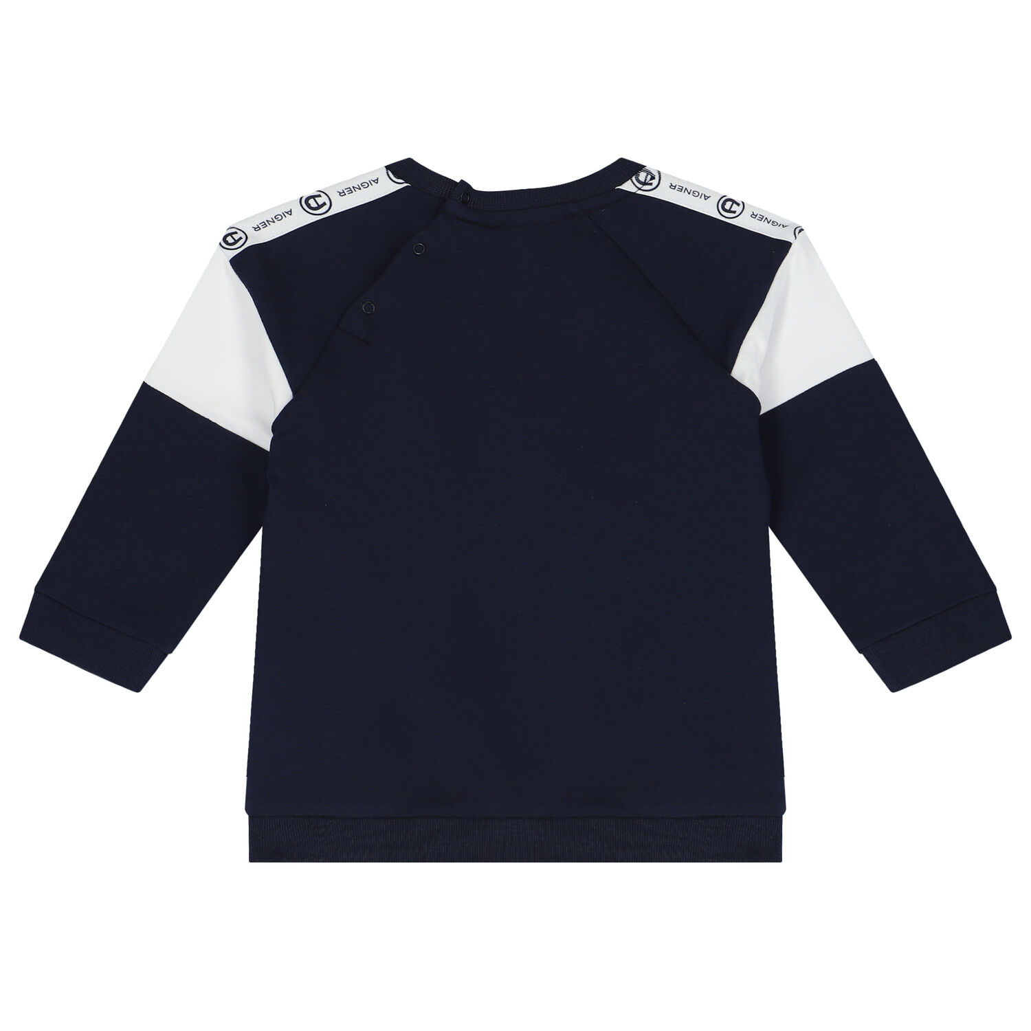 Younger Boys Navy Blue Logo Sweatshirt, 2, hi-res