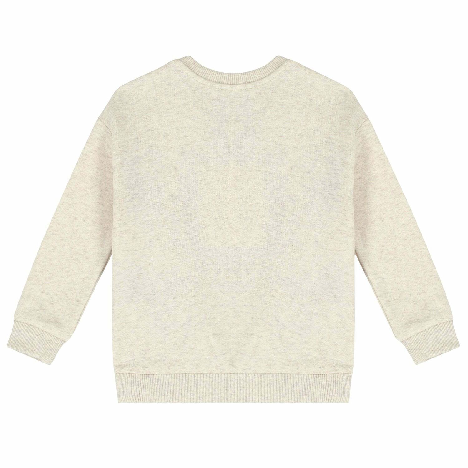 Younger Girls Beige Tiger Sweatshirt, 1, hi-res