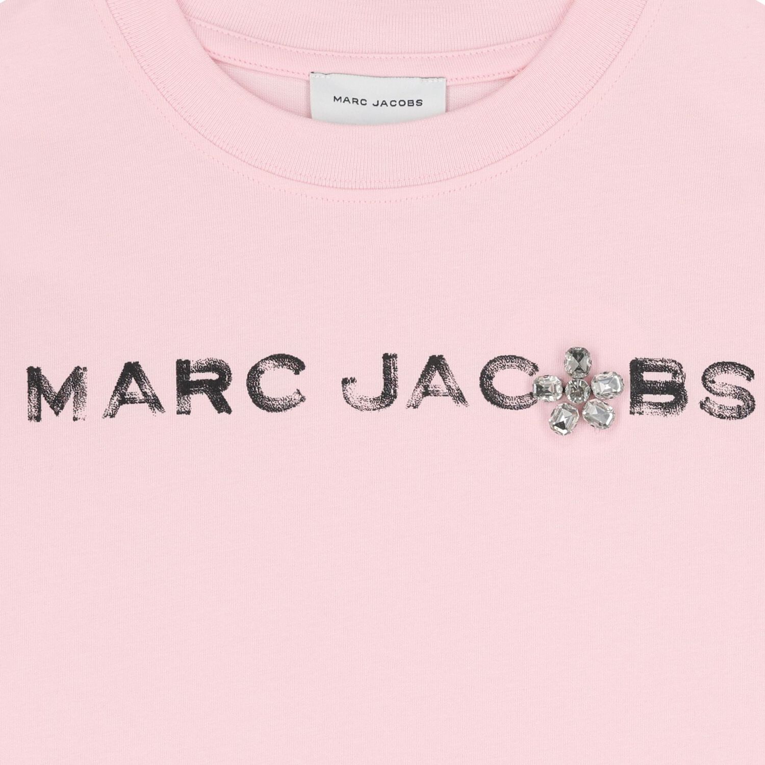 Girls Pink Logo Long Sleeve Top, 1, hi-res