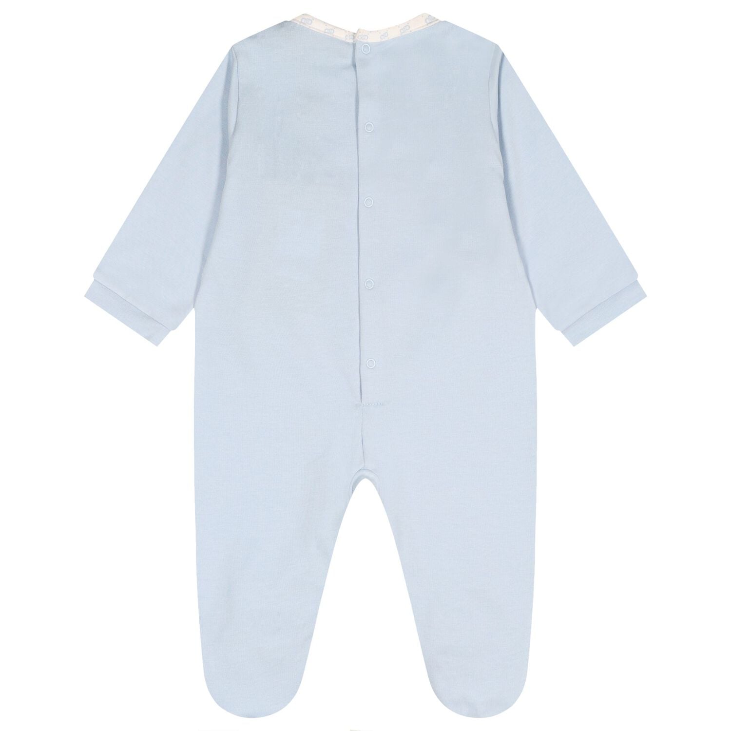Baby Boys Blue Logo Babygrow, 1, hi-res